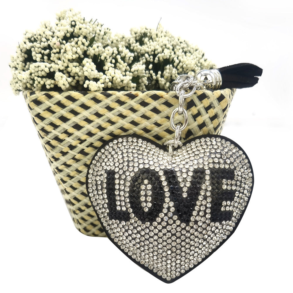 Wholesale Diamond LOVE Heart Key Chain